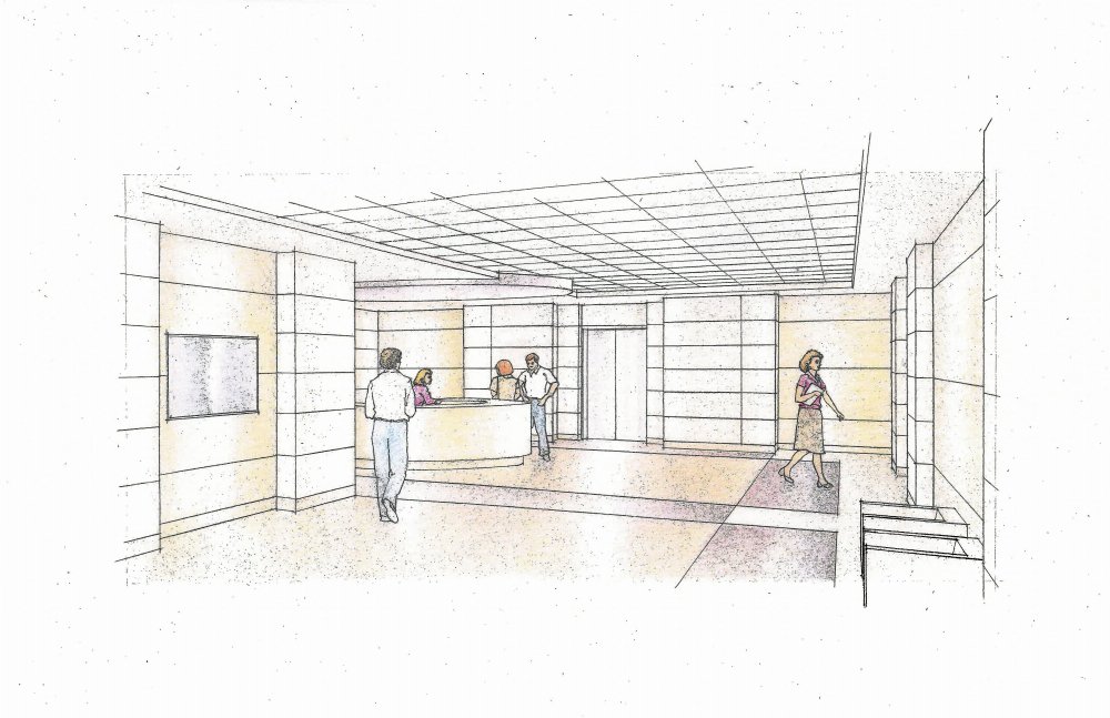 Lobby Rendering and Stair Section_Page_1
